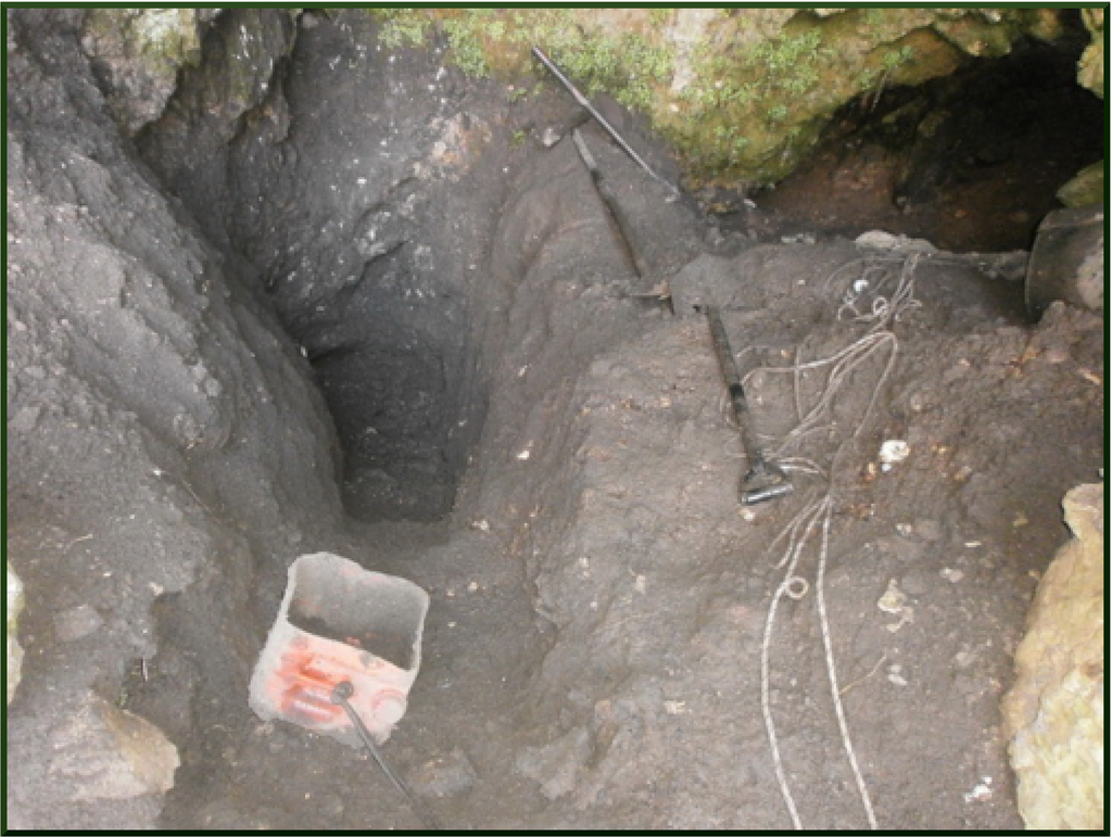 Fig 4: Looters’ tools left behind at the cave sanctuary, Stymphalia